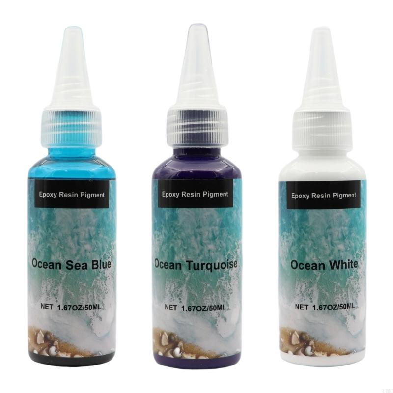 Resin Ocean Wave Mold - R3MC Epoxy Resin Pigment Pactes สำหรับการโบกมือและการปักของมหาสมุทรเข้มข้น