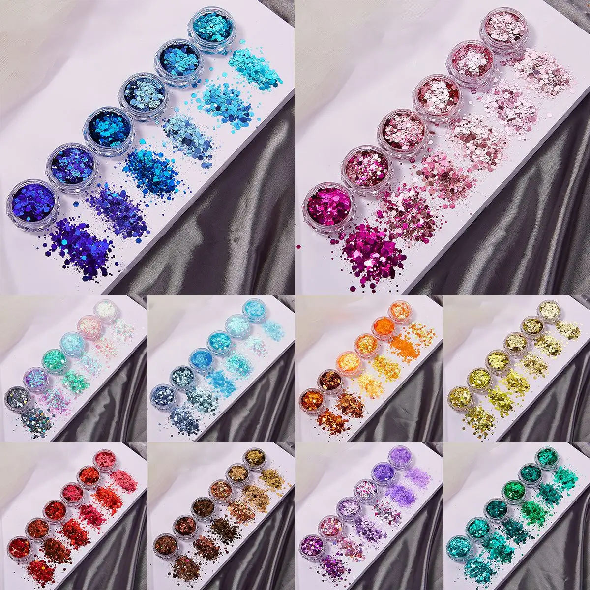 ผงกลิตเตอร์เรซิ่น 6 สี/ชุด สำห - Resin Glitter Pack บทวิจารณ์และราคา