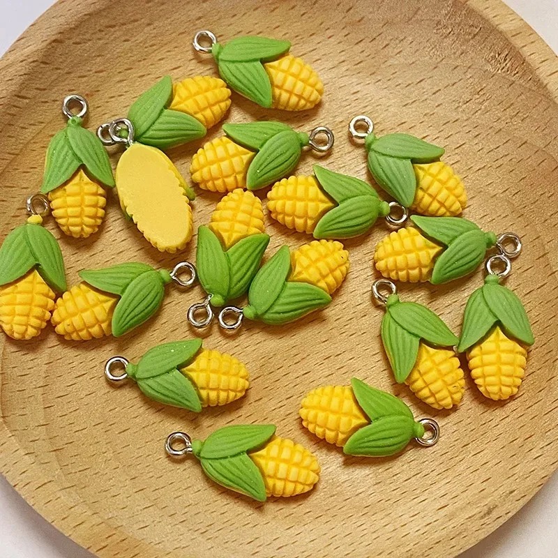 ชาร์มเรซิ่นรูปข้าวโพดและผักขนา - Resin Crafts Diy บทวิจารณ์และราคา