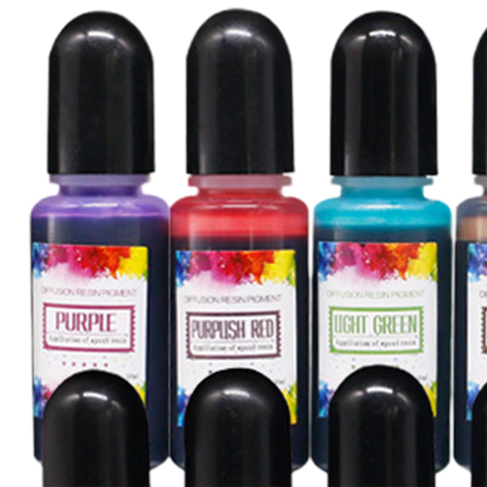 หมึกแอลกอฮอล์ 24 ชิ้น สีผสมเรซ - Resin Dye Alcohol บทวิจารณ์และราคา