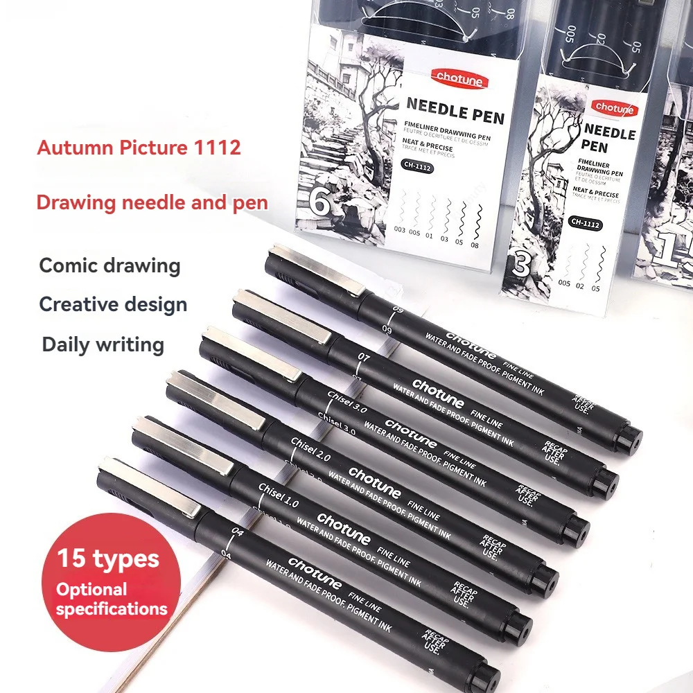 Black Micro ปากกา,15 ขนาด,กันน - Copic Marker Sketch บทวิจารณ์และราคา
