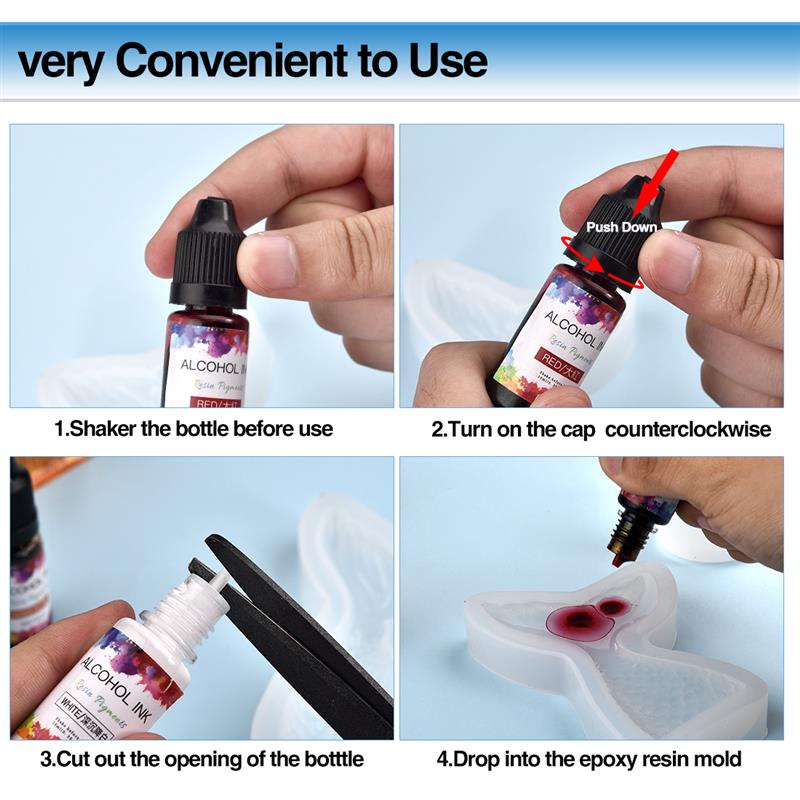 24สี/ชุด10Ml Resin Pigment Art - Resin Dye Alcohol บทวิจารณ์และราคา