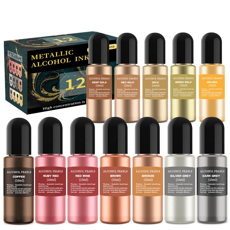 1 ชุดเรซิ่นPigment Kit Artหมึก - Resin Dye Alcohol บทวิจารณ์และราคา