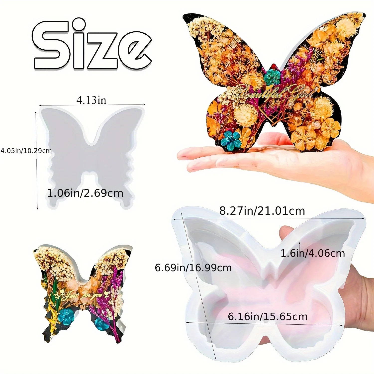 ชุดแม่พิมพ์เรซินรูปผีเสื้อสองข - Flower Preservation Resin บทวิจารณ์และราคา