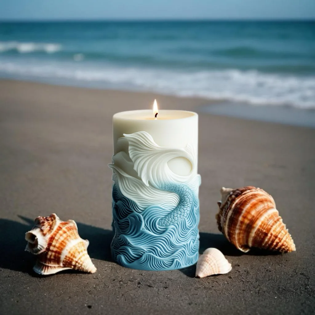 2024 Ocean WAVE โฟมทรงกระบอกเท - Resin Ocean Wave Mold บทวิจารณ์และราคา