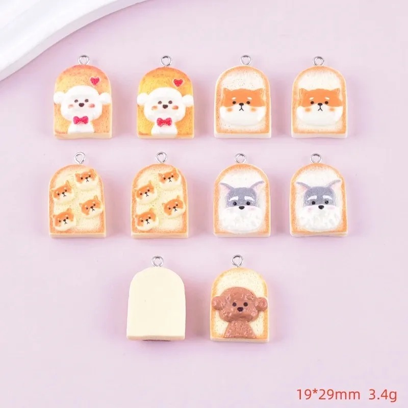 จี้เรซิ่นรูปสุนัขขนมปังปิ้งน่า - Resin Crafts Diy บทวิจารณ์และราคา