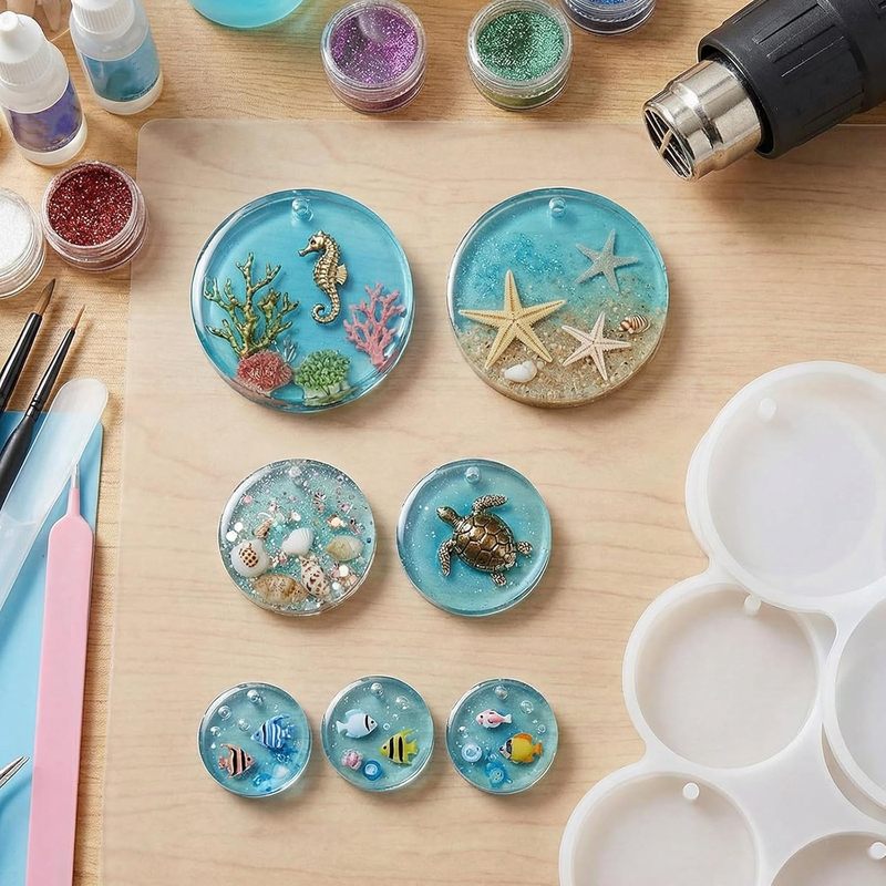 ชุดแม่พิมพ์ทรงกลม 3 ชิ้น，แม่พิ - Resin Ocean Wave Mold บทวิจารณ์และราคา