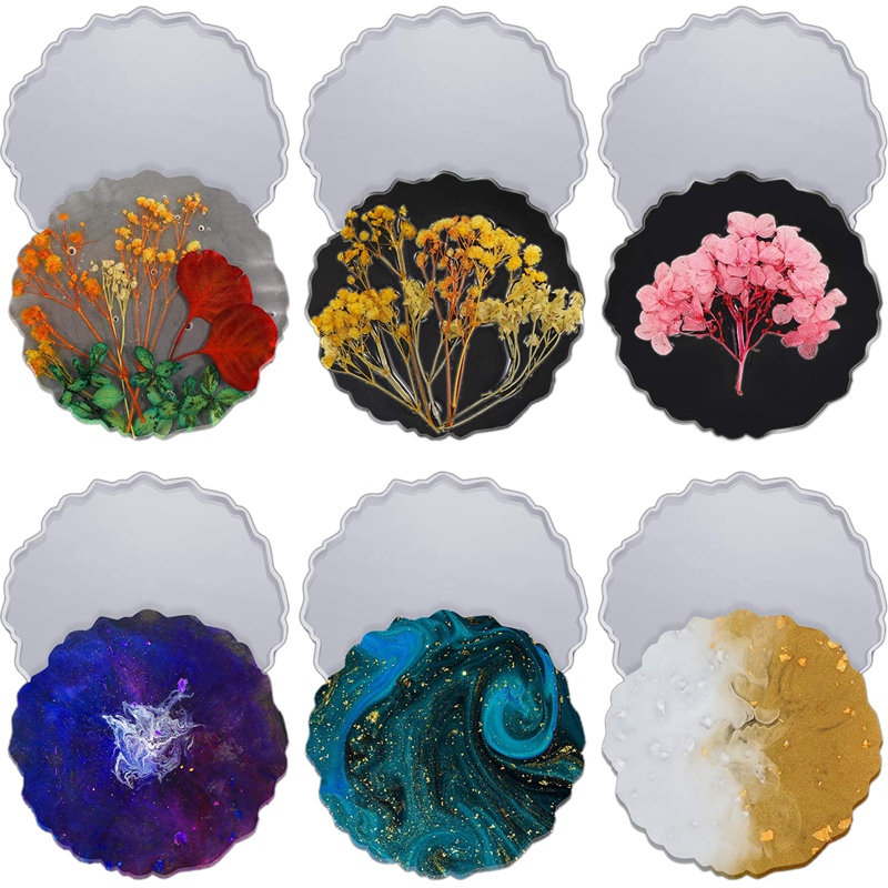 แม่พิมพ์เรซิ่นสำหรับทำจานรองแก - Geode Mold Silicone บทวิจารณ์และราคา