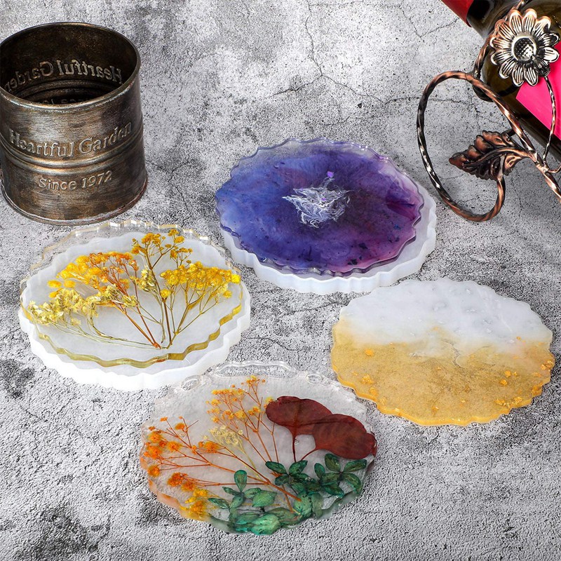 แม่พิมพ์เรซิ่นสำหรับทำจานรองแก - Geode Mold Silicone บทวิจารณ์และราคา