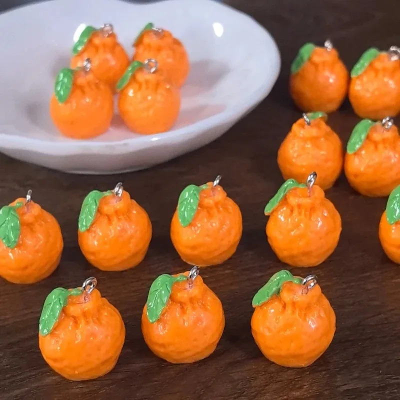 ชาร์มเรซิ่นรูปส้มแมนดาริน 3 มิ - Resin Crafts Diy บทวิจารณ์และราคา