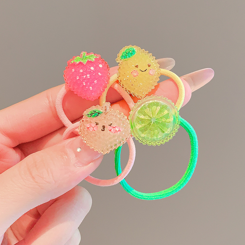 ยางรัดผมลายดอกไม้ผลไม้แบบฟูฟ่อ - Resin Glitter Pack บทวิจารณ์และราคา